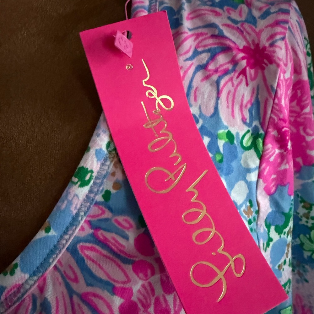Lily Pulitzer PJ knit LS Henley top - Picture 3 of 5
